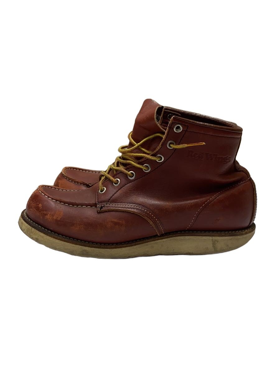 【中古】RED WING◆ブーツ/--/BRW/なめし革/8101【シューズ】