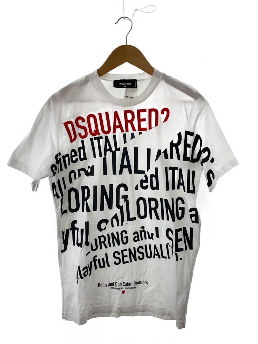 【中古】DSQUARED2◆プルオーバー/M/綿織物/WHT/S71GD1076 S23009【メンズウェア】