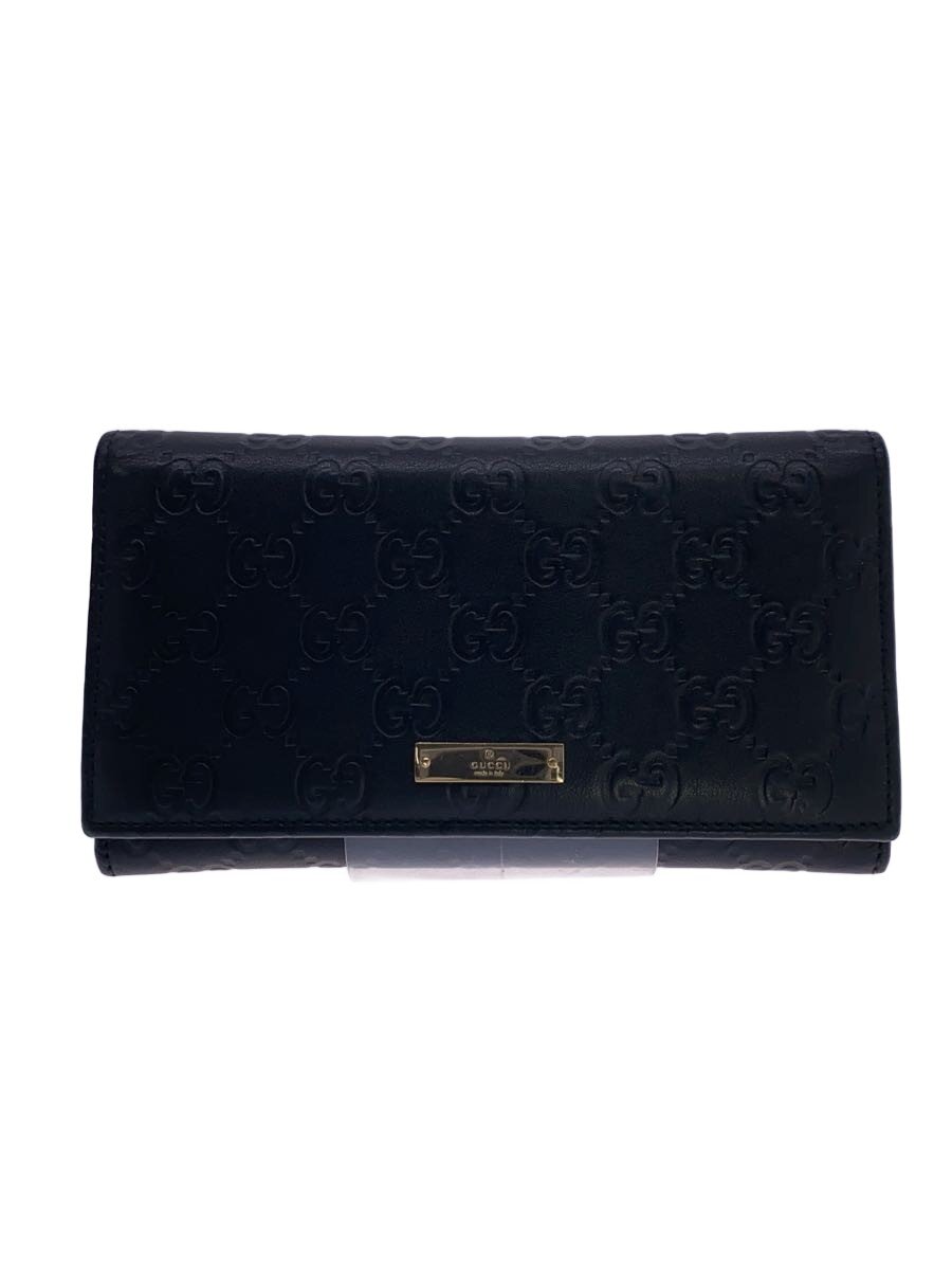 【中古】GUCCI◆長財布_グッチシマ/--/BLK/総柄/レディース【服飾雑貨他】｜2ｎｄ STREET 店