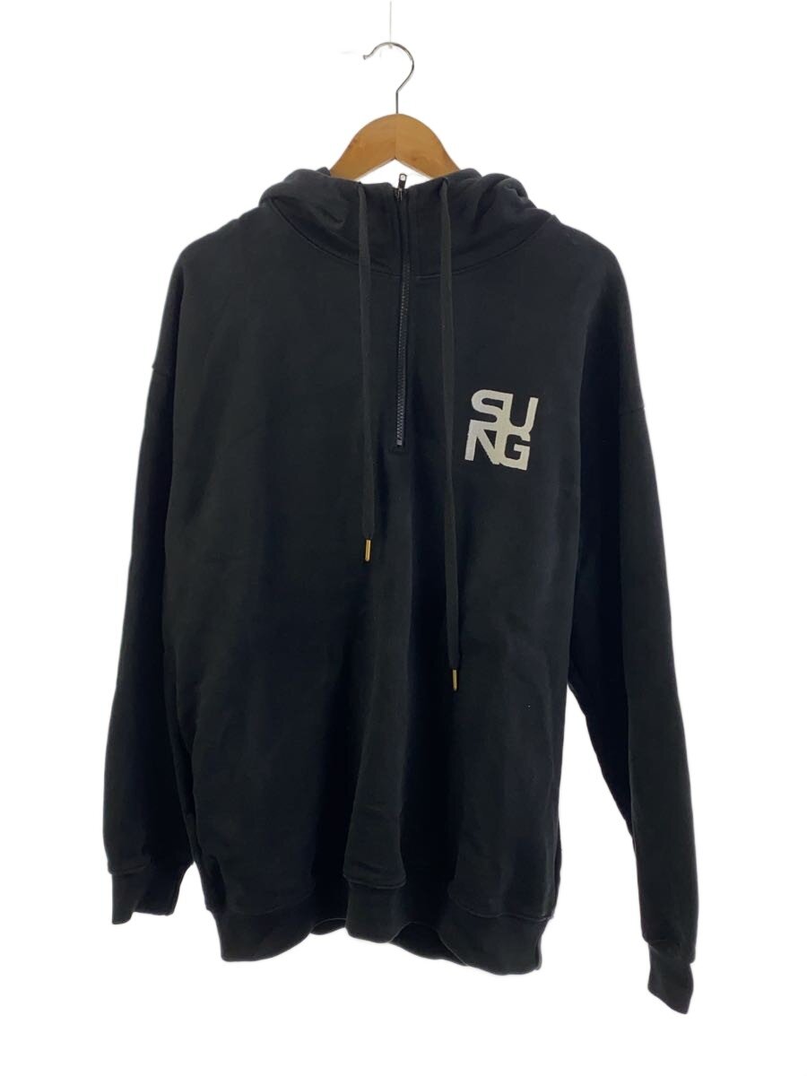 【中古】SUNG/パーカー/FREE/綿織物/BLK【メンズウェア】