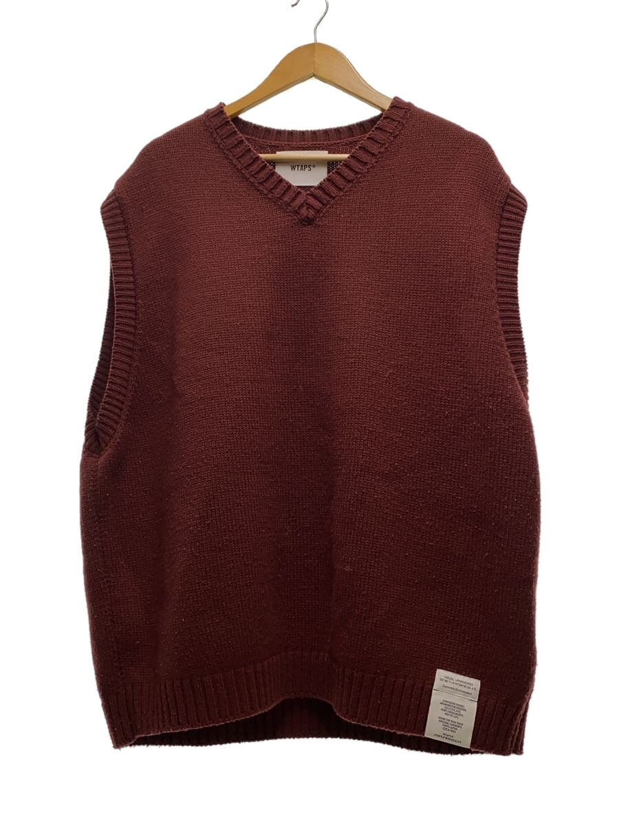 【中古】WTAPS◆編み物より良い(朦朦たる)/4/アクリル樹脂/BRD/232MADT-KNM01//【メンズウェア】