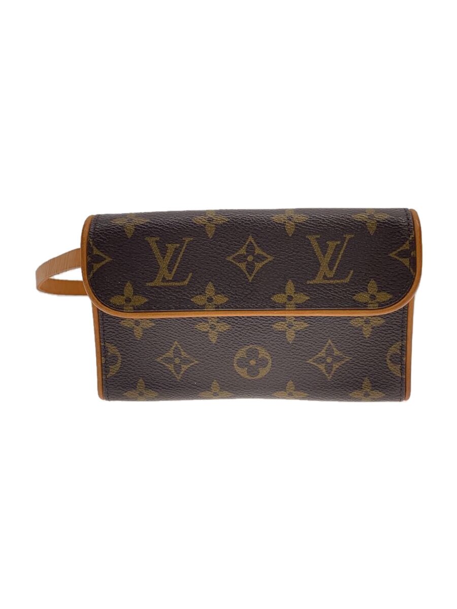 【中古】LOUIS VUITTON◆ポシェット・フロランティーヌ_モノグラム・帆布_BRW/PVC/BRW【御徒面子】