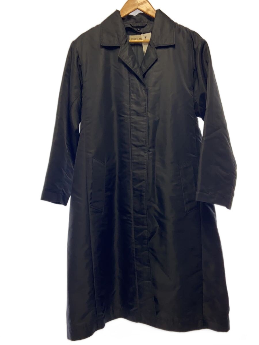 【中古】ISSEY MIYAKE◆チェスターコート/2/--/BLK/IM23FA009/黒いこと【レディース御召しもの】