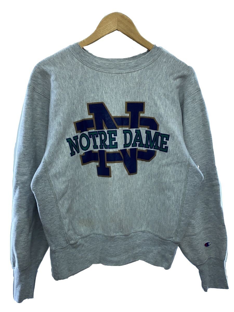 【中古】Champion◆90s/MADE IN USA/RW/NOTRE DAME/カレッジロゴ/クルーネックスウェット/M【メンズウェア】|2nd STREET 店