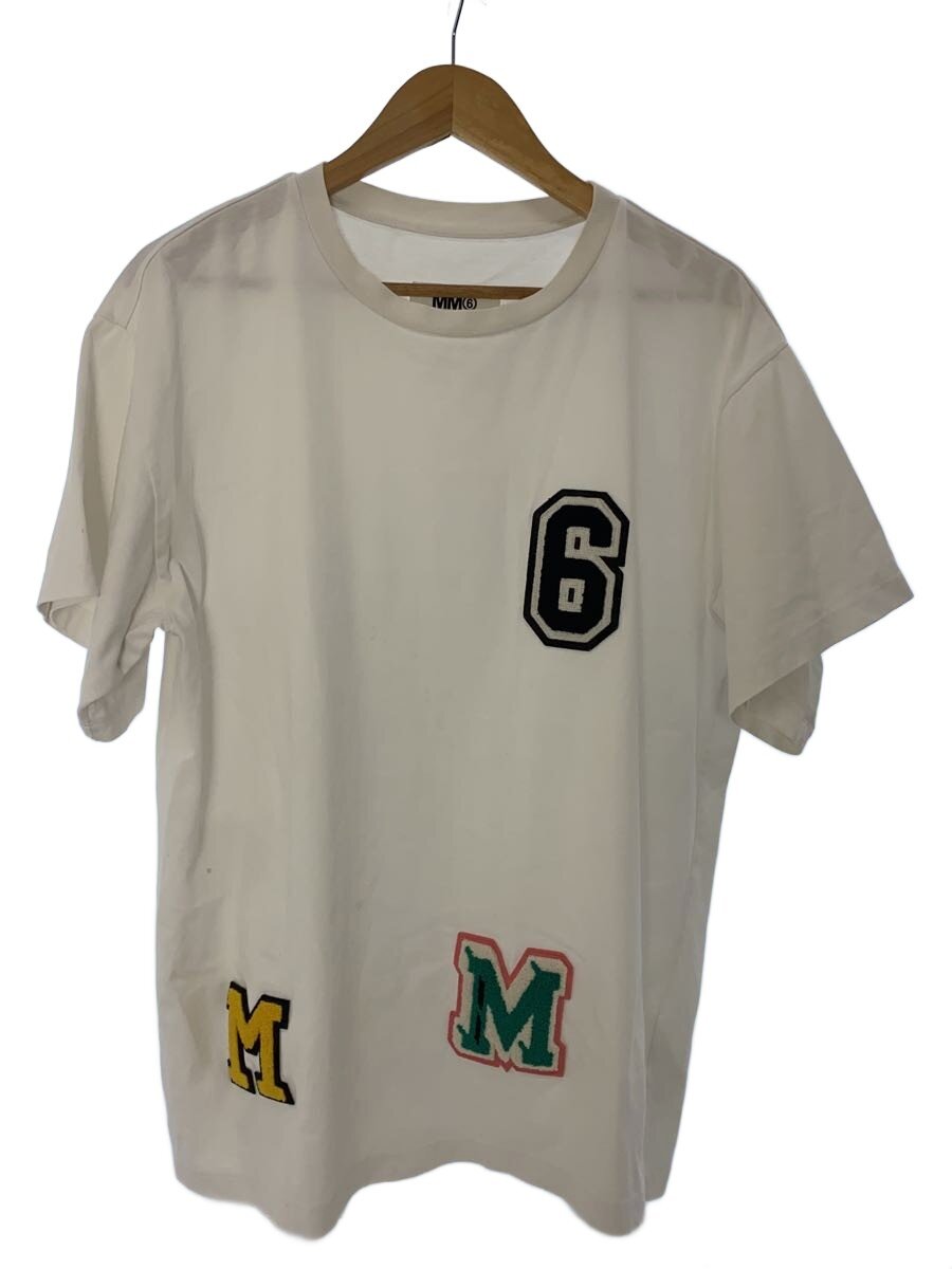 【中古】MM6◆半袖ティーシャツ/S52GC0150/紋章/白いこと/S【レディース御召しもの】