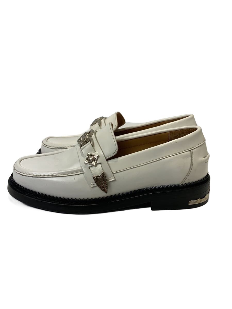 【中古】TOGA PULLA◆メタルバックルローファー/37/WHT【シューズ】