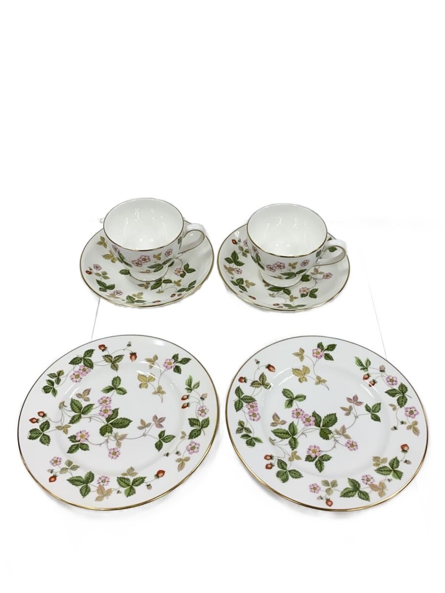 【中古】WEDGWOOD◆優勝杯\u0026平円盤/6点仕掛ける/WHT/ワイルドストロベリー【勝手もと設備】