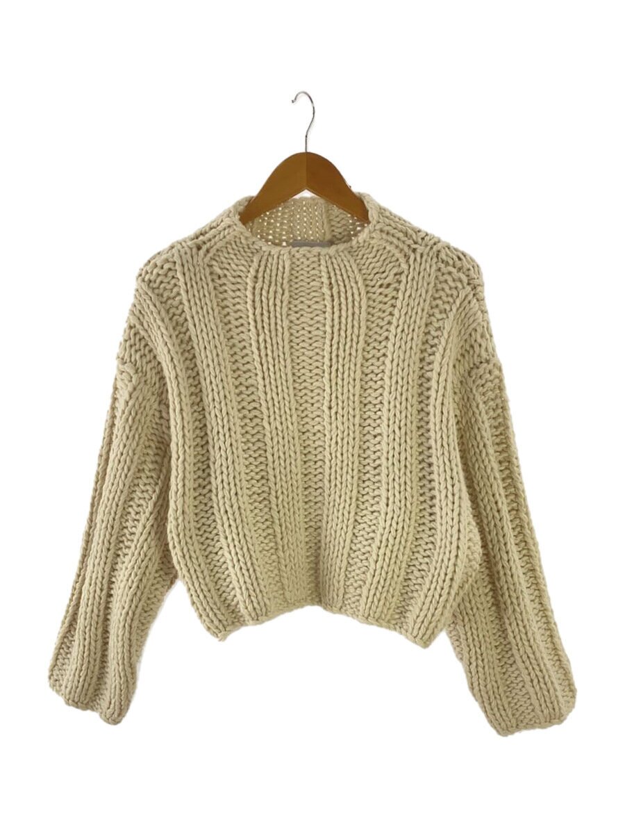 【中古】CLANE◆編み物・スウェーター(朦々たる)/1/アクリル樹脂/IVO/15106-2122【レディースお召しもの】