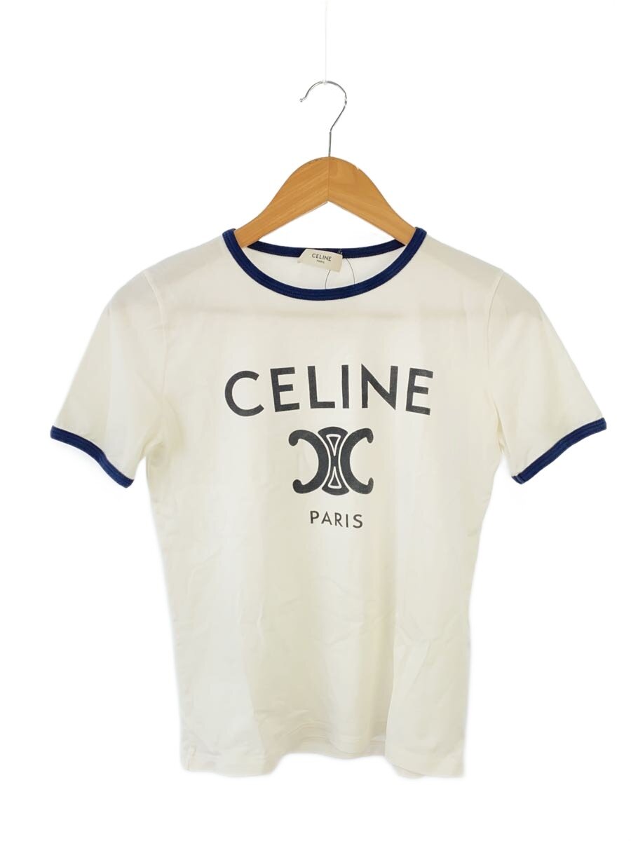 【中古】CELINE◆プルオーバー/XS/綿織物/WHT/2X872671Q【レディースお召しもの】