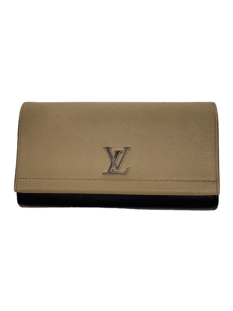 【中古】LOUIS VUITTON◆ポルト・フォイユ・ロックミーII_BEG/牛革/BEG/レディース【服飾雑貨他】|2nd STREET 店