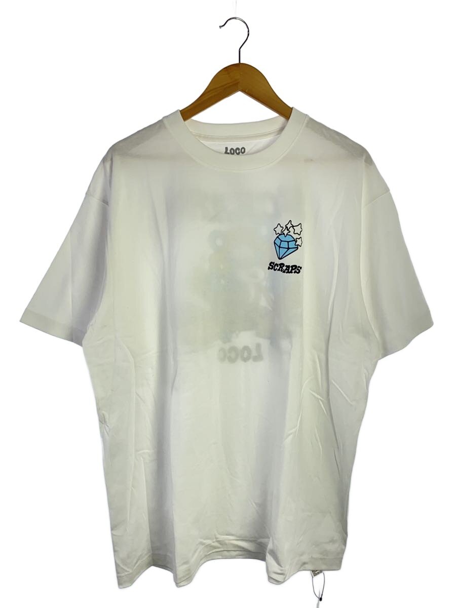 【中古】VERDY×Loco Scraps Tee/プルオーバー/綿織物/WHT【メンズウェア】