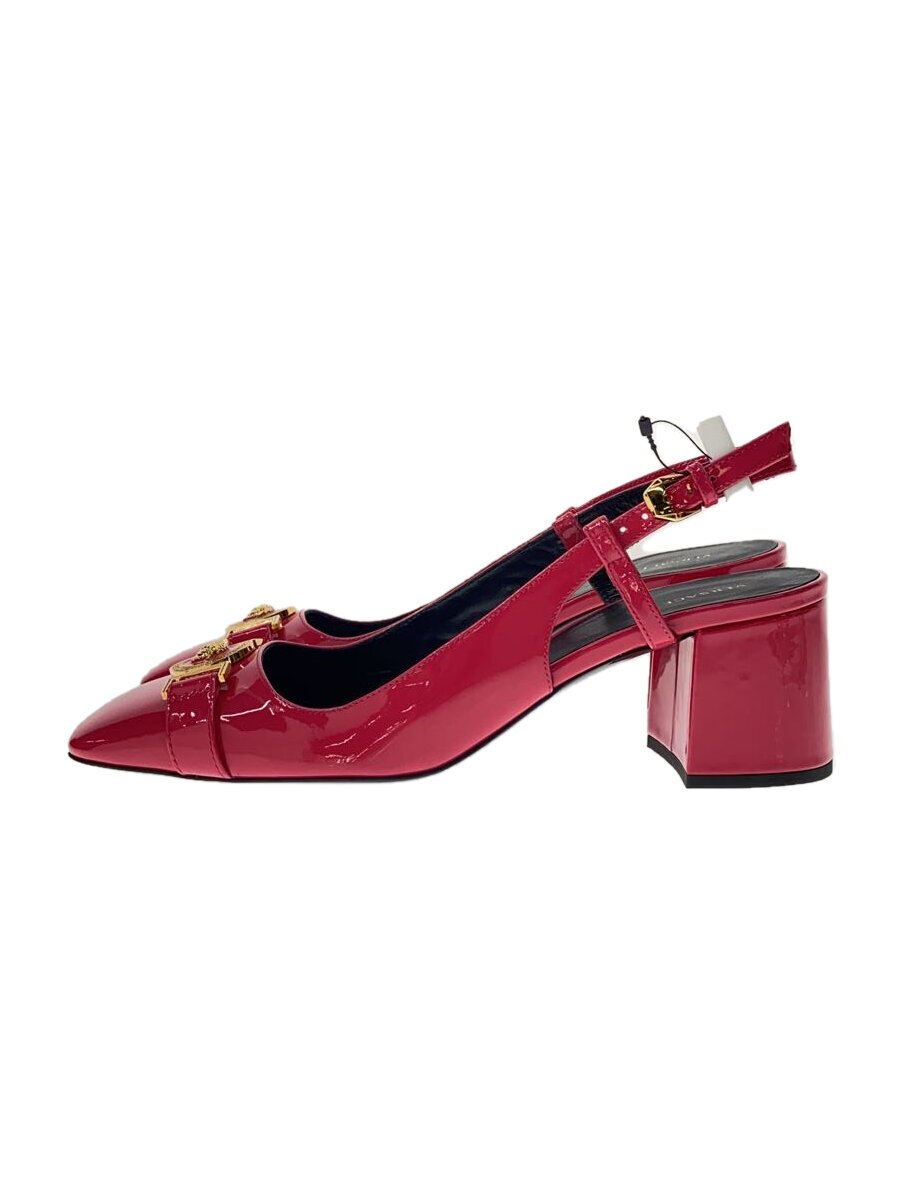 【中古】VERSACE◆スクエア/パンプス/39/PNK/エナメル/1006143【シューズ】｜2ｎｄ STREET 店