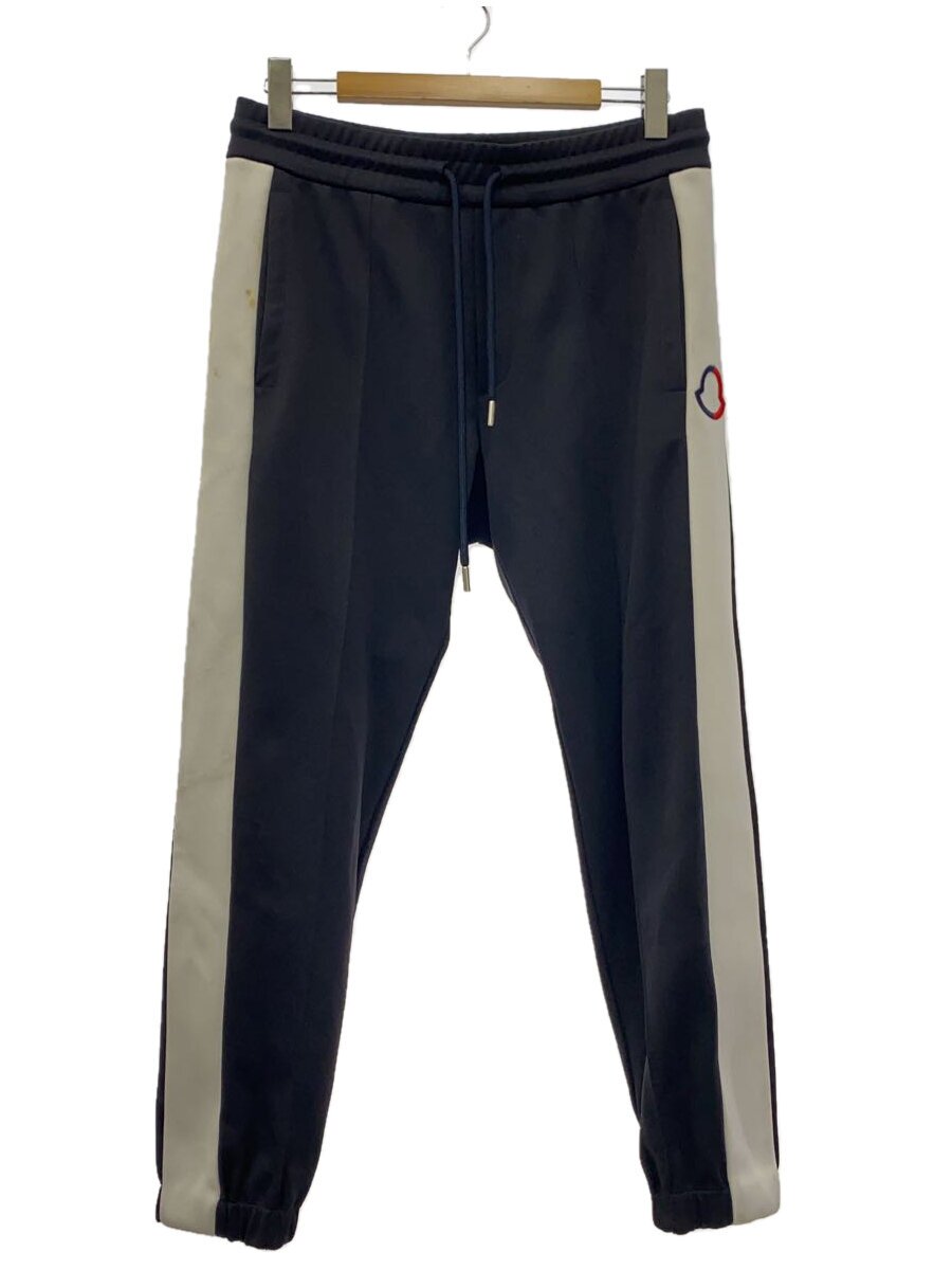 【中古】MONCLER◆トラックパンツ/サイドライン/ロゴマーク/ボトム/M/ポリエステル/BLK【メンズウェア】｜2ｎｄ STREET 店