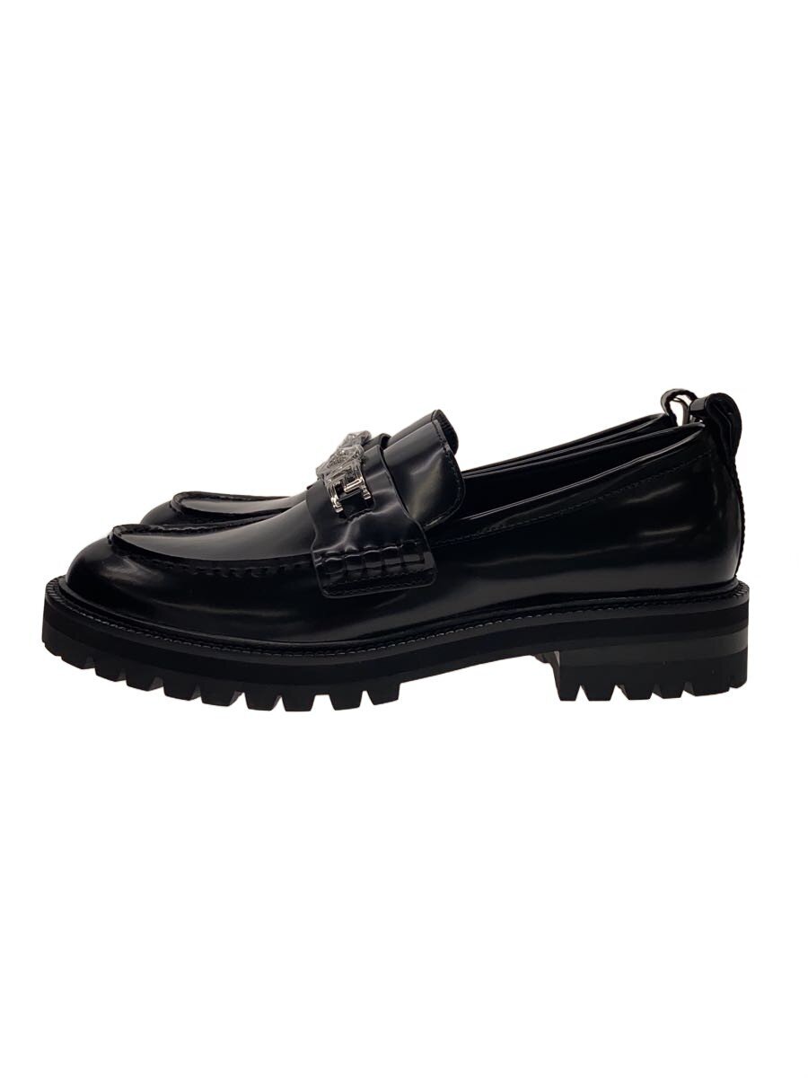 【中古】VERSACE◆ローファー/44/ブラック/レザー/表面、内側にスレ傷あり/? NULL ?【シューズ】｜2ｎｄ STREET 店