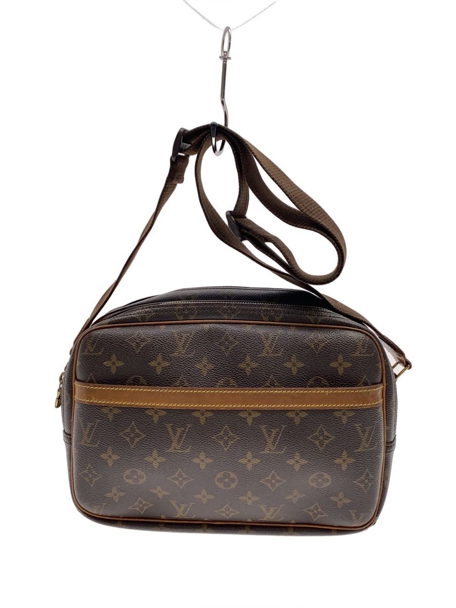 【中古】LOUIS VUITTON◆特派員PM_モノグラム・帆布/PVC/BRW【御徒面子】