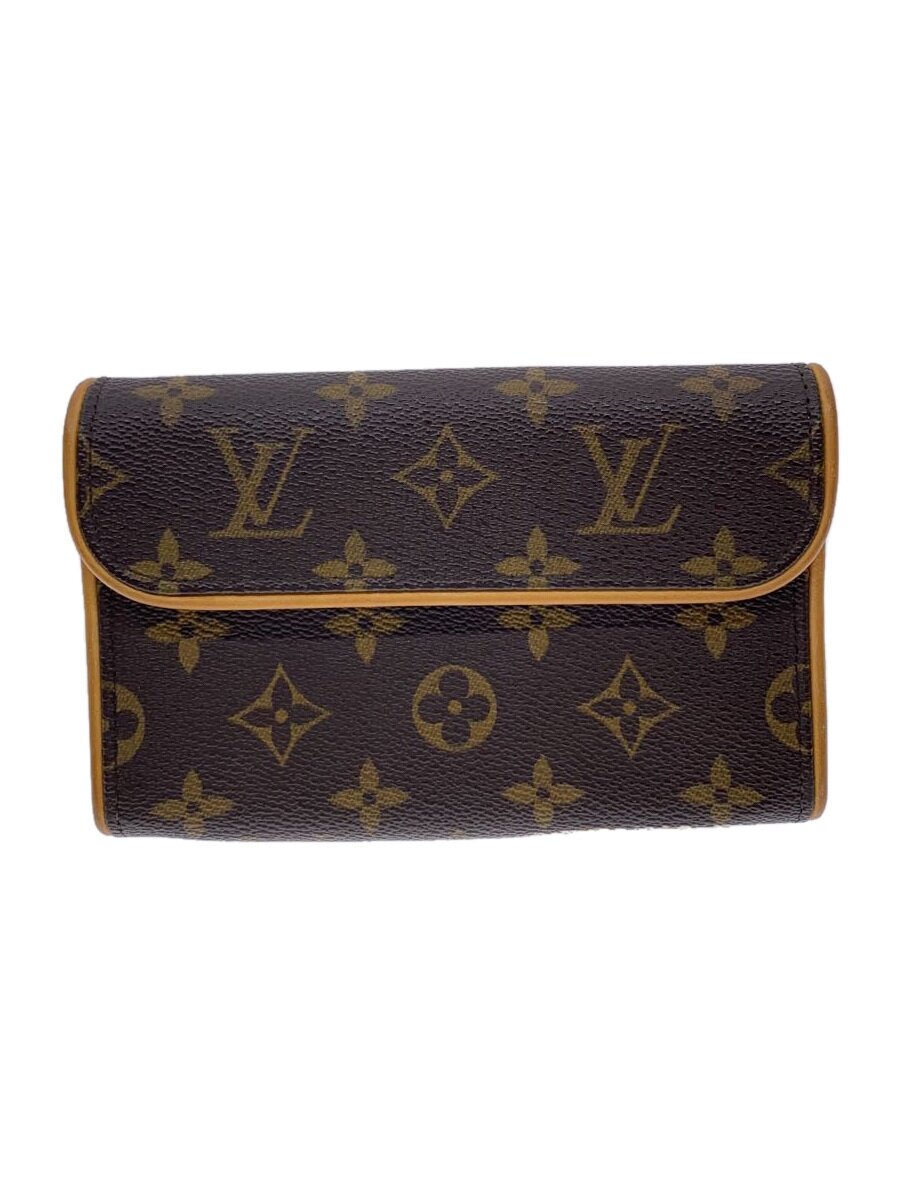 【中古】LOUIS VUITTON◆ポシェット・フロランティーヌ_モノグラム・帆布_BRW/PVC/BRW/総柄【御徒面子】