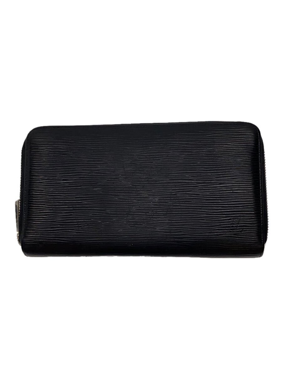 【中古】LOUIS VUITTON◆ジッピー・オーガナイザー_エピ_BLK/レザー/BLK/無地/メンズ【服飾雑貨他】
