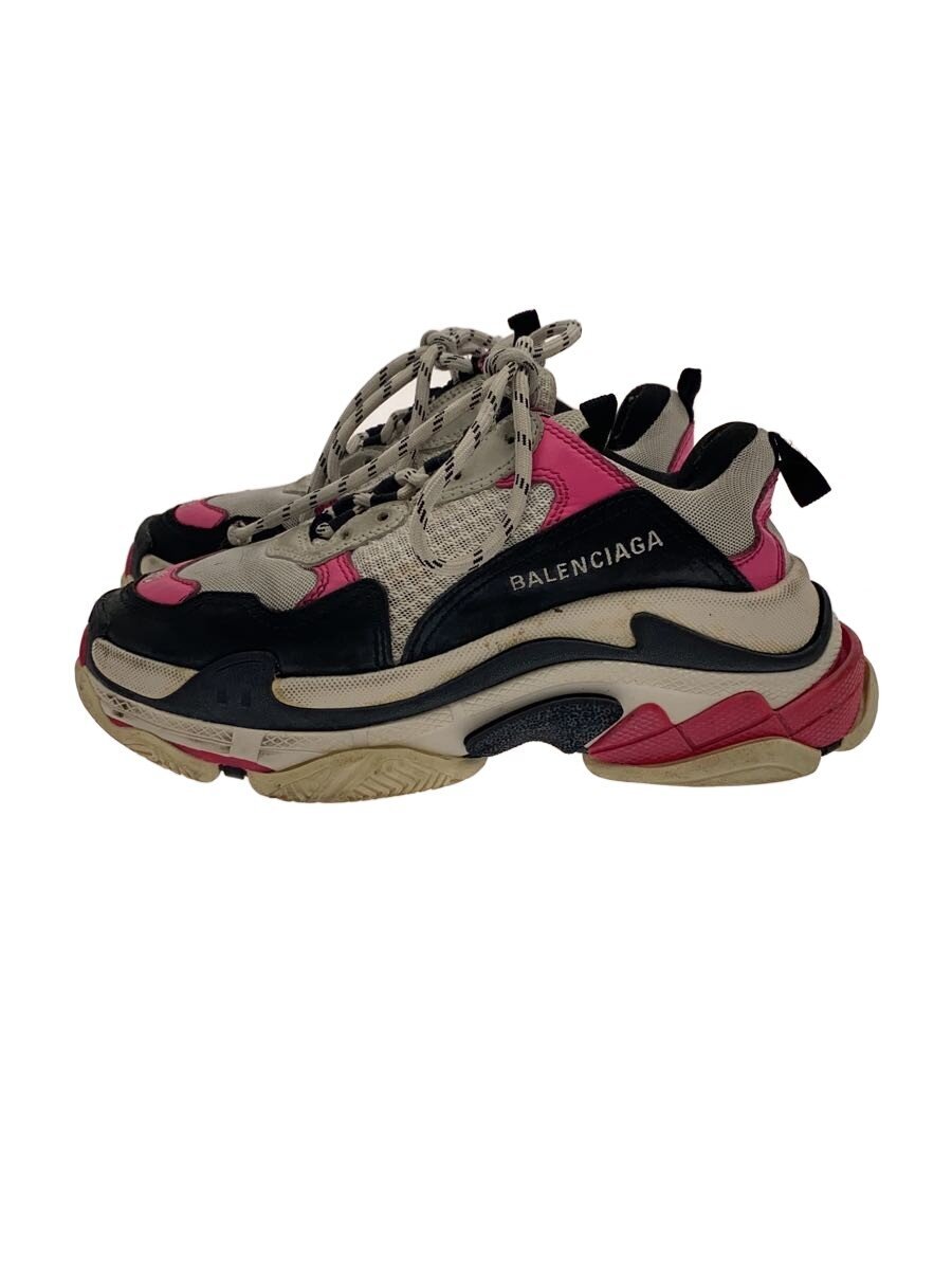 【中古】BALENCIAGA◆ローカットスニーカー/24糎/WHT/524039【シューズ】