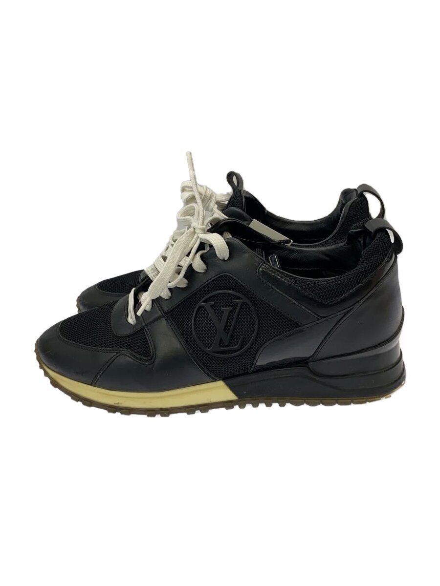 【中古】LOUIS VUITTON◆ローカットスニーカー/36/BLK/※つま先キズ有//【シューズ】