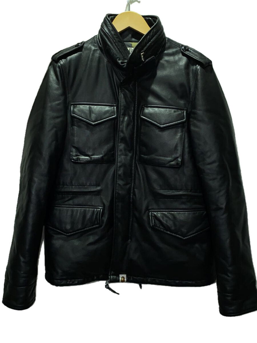 【中古】A BATHING APE◆落ちこむ/シープスキン/03AW/なめし革上衣・上衣/M/なめし革/ブラジャー/001hj9801020【メンズウェア】