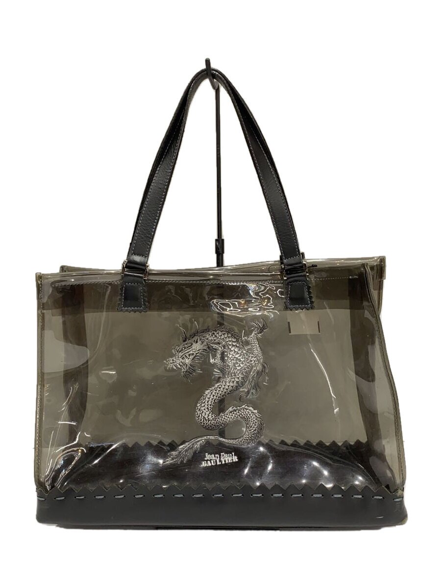 【中古】Jean Paul Gaultier◆トートバッグ/PVC/BLK【御徒面子】