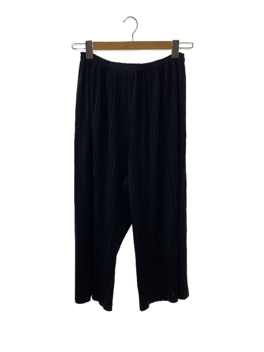 【中古】PLEATS PLEASE ISSEY MIYAKE◆下つ方/3/ポリエステル/BLK/PP01-JF413//【レディース御召しもの】
