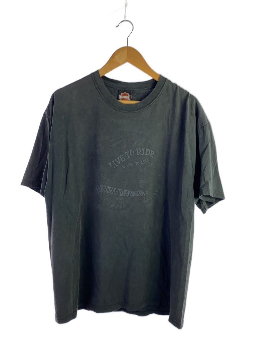 【中古】HARLEY DAVIDSON◆プルオーバー/XL/綿織物/BLK/USA製【メンズウェア】