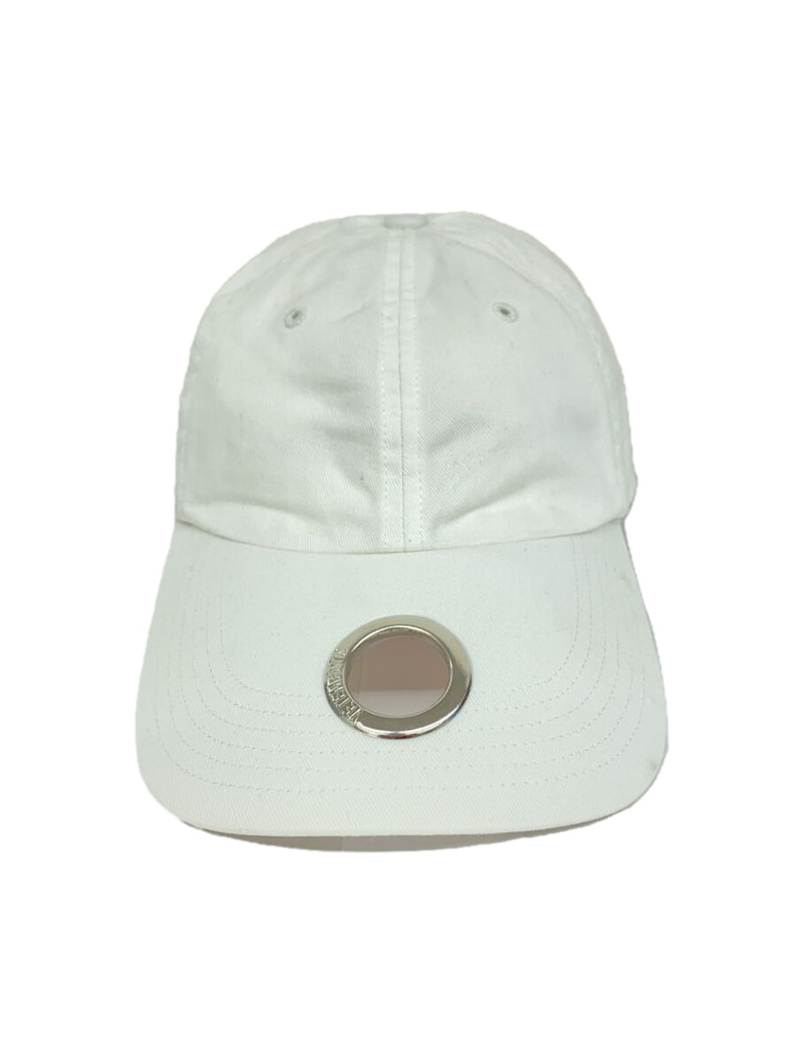 【中古】VETEMENTS◆Ring Cap/綿織物/WHT/無地/メンズ/ED2164【服飾雑貨他】