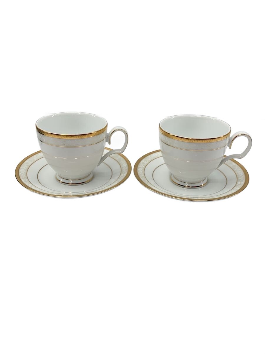 【中古】Noritake◆カップ&ソーサー/2点セット/WHT【キッチン用品】