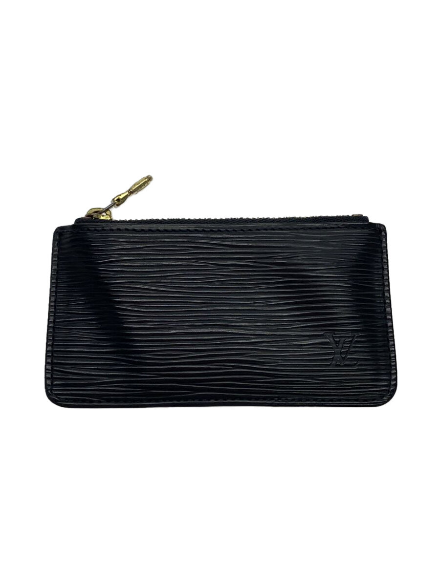 【中古】LOUIS VUITTON◆ポシェット・クレ_エピ_BLK/レザー/BLK/メンズ//【服飾雑貨他】