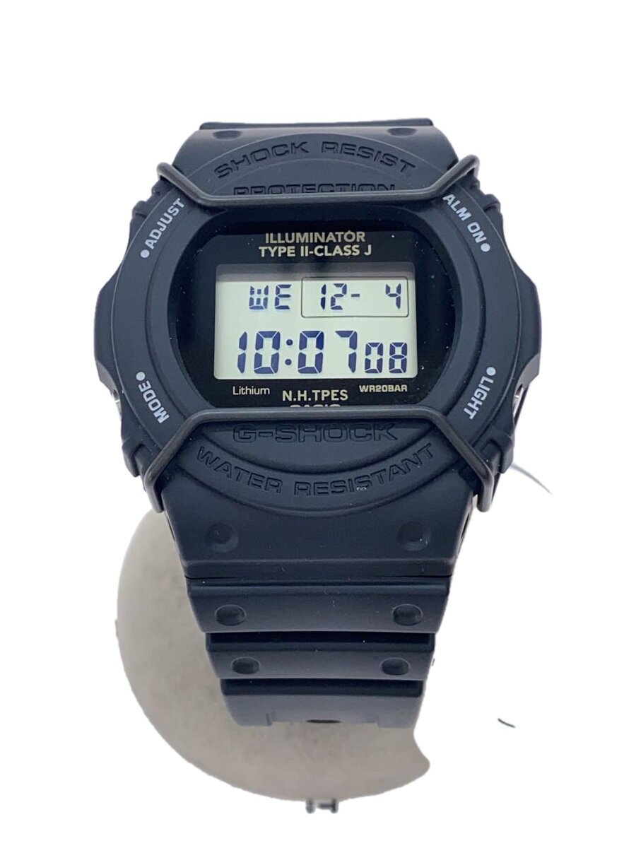 【中古】CASIO◆石英ウオッチ/デジタル/天然ゴム/BLK/BLK/DW-5700NH//【服飾雑貨他】