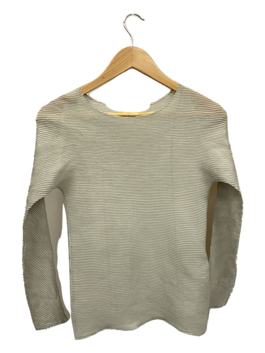 【中古】ISSEY MIYAKE◆長袖カットソー/M/ポリエステル/GRY/IM94-FJ820//【レディース御召しもの】