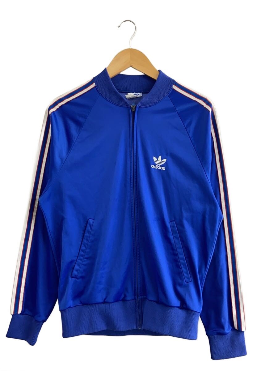 【中古】adidas◆上衣/M/ポリエステル/BLU【メンズウェア】