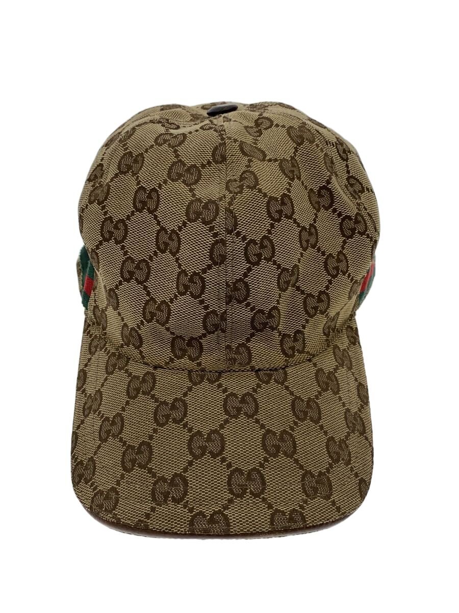 【中古】GUCCI◆旗がしら/M/帆布/ベージュ/GG柄/メンズ/181632FFKPG/シェリー酒伝達ルート【服飾雑貨他】