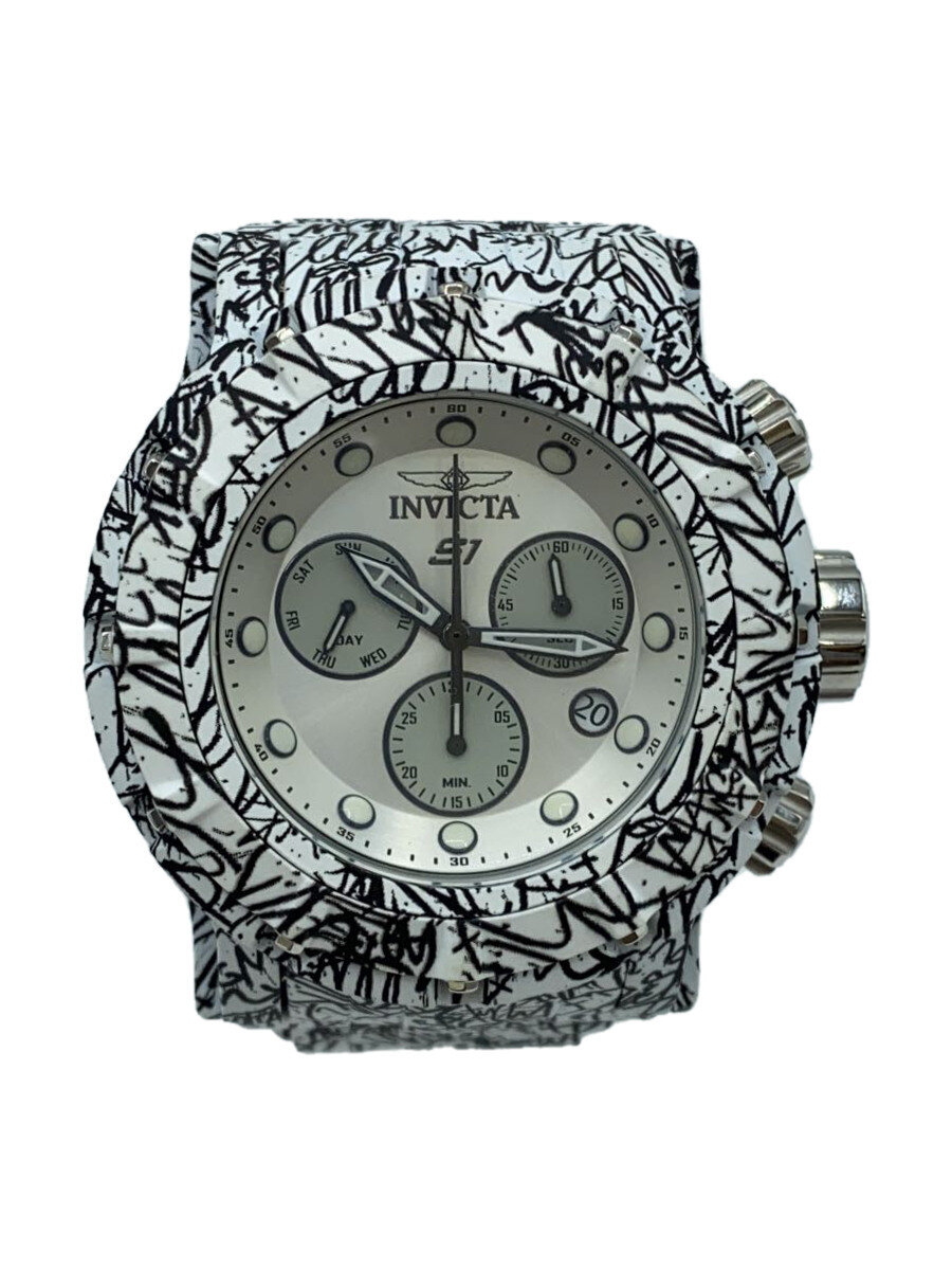 【中古】invicta◆ウオッチ/アナログ/BLK/WHT/34894//【服飾雑貨他】