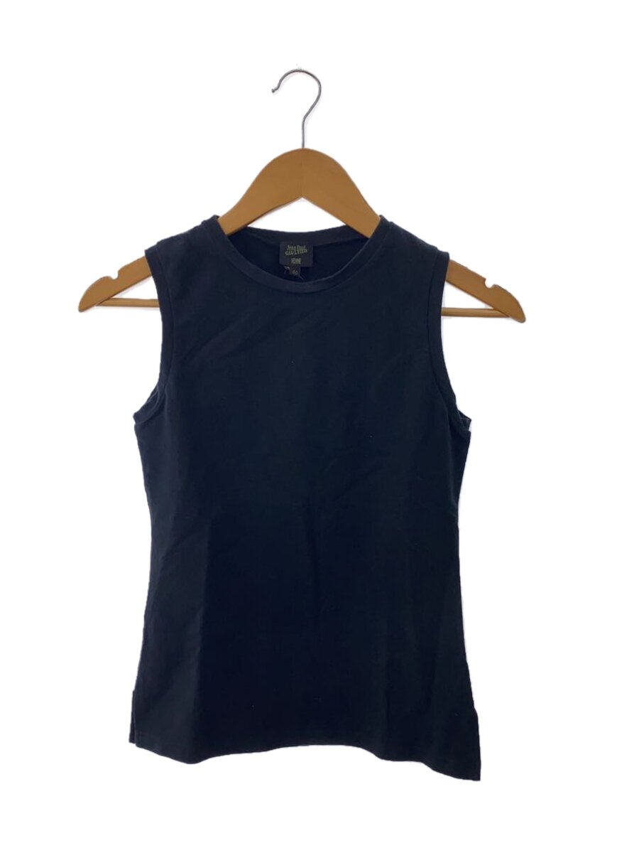 【中古】Jean Paul GAULTIER FEMME◆キャミソール・貯蔵タンクとっ始め/40/綿織物/NVY/無地/395862【レディース御召しもの】