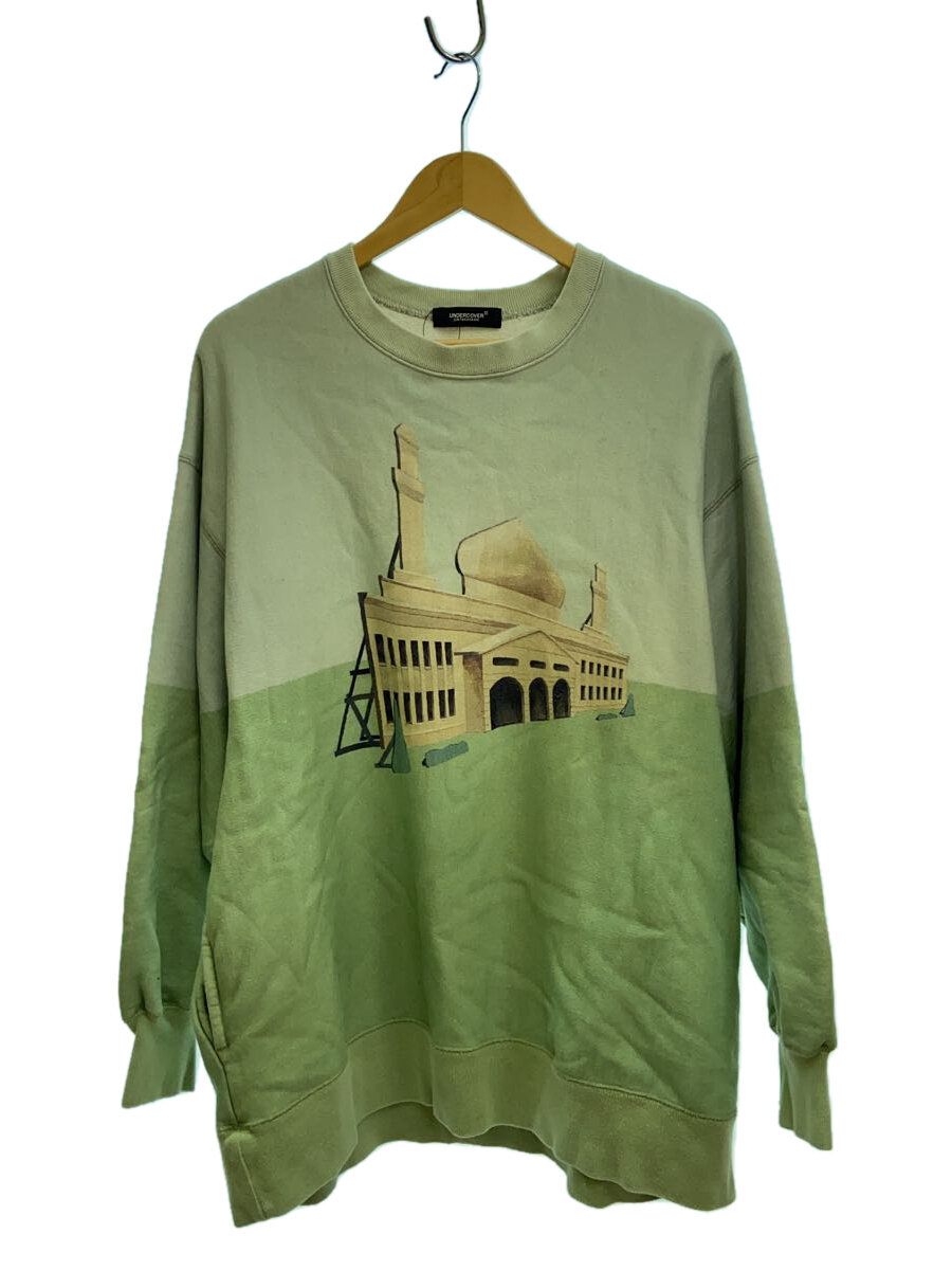 【中古】UNDERCOVER◆21SS/パネルプリントスウェット/3/綿織物/GRN/UC1B4804-1【メンズウェア】