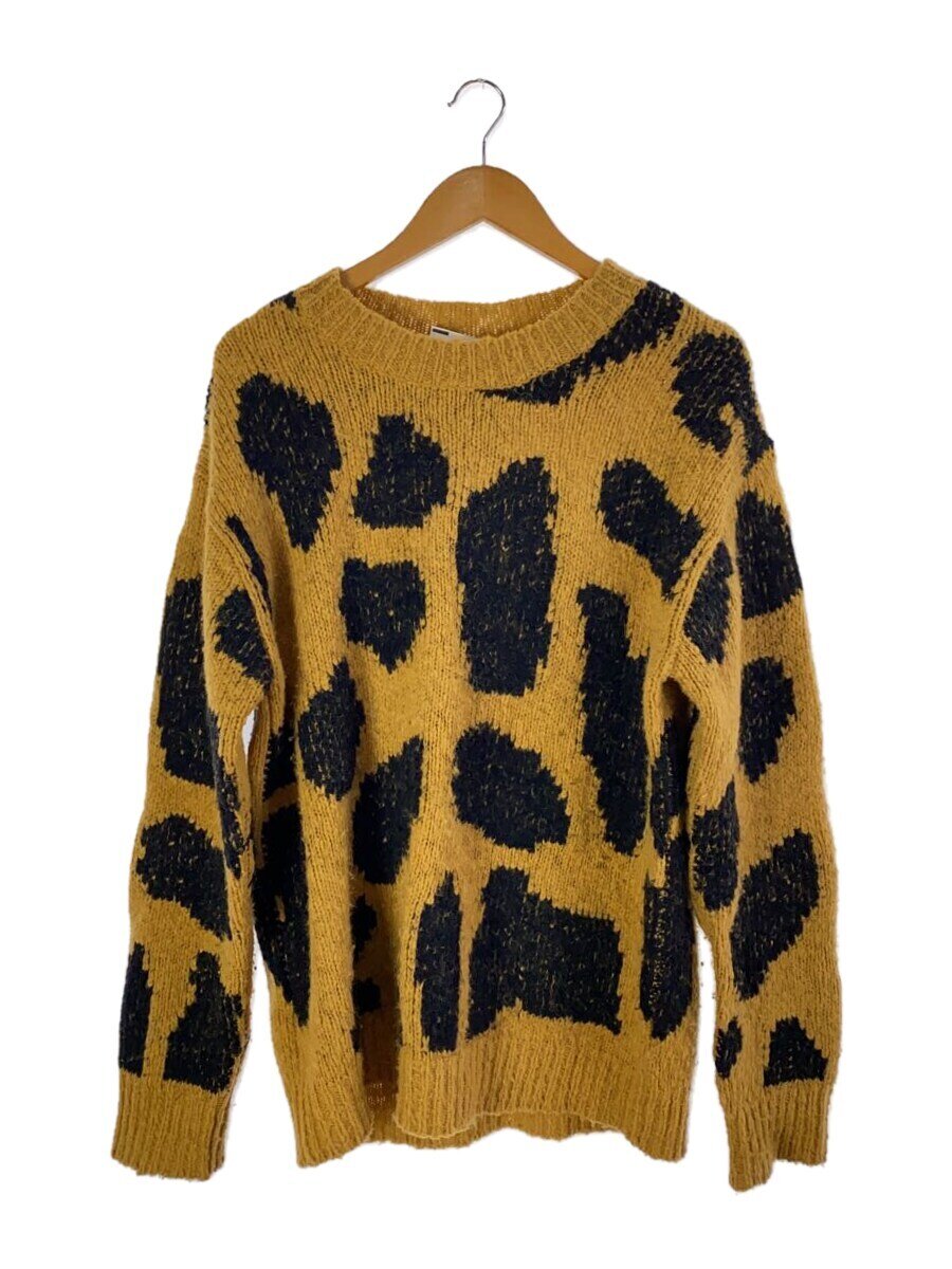 【中古】DRIES VAN NOTEN◆ニット・セーター(厚手)/S/ウール/ベージュ/レオパード/73-02-04-02001【メンズウェア】｜2ｎｄ STREET 店