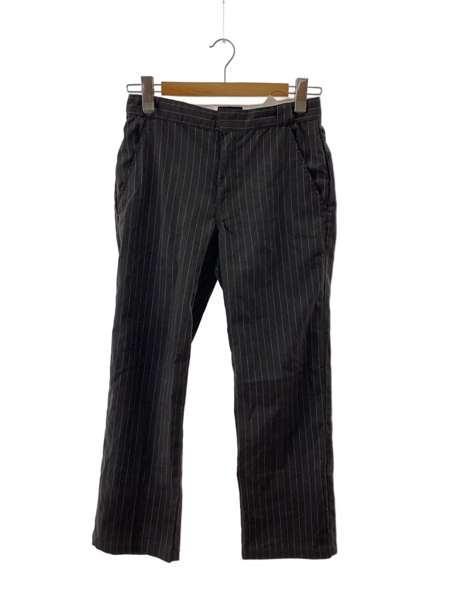 【中古】STUSSY◆下つ方/S/--/GRY/縞模様【メンズウェア】