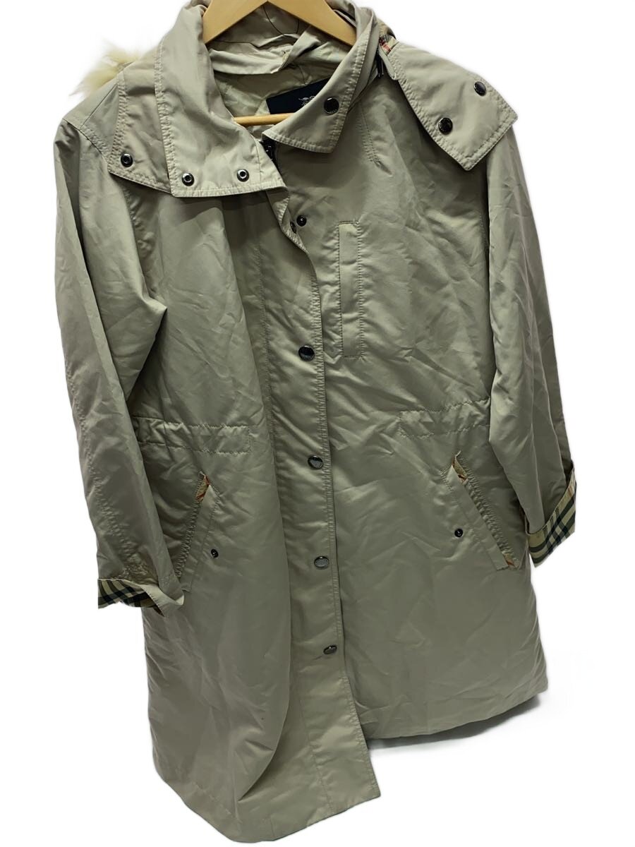 【中古】BURBERRY LONDON◆厚地の外套/--/ポリエステル/KHK/fd287-970-05【メンズウェア】