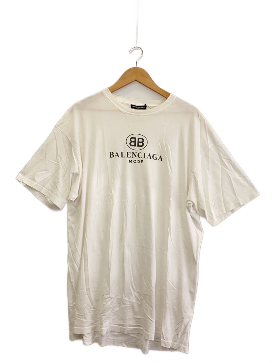 【中古】BALENCIAGA◆Tシャツ/M/コットン/WHT/508203 TYK23//【メンズウェア】|2nd STREET 店