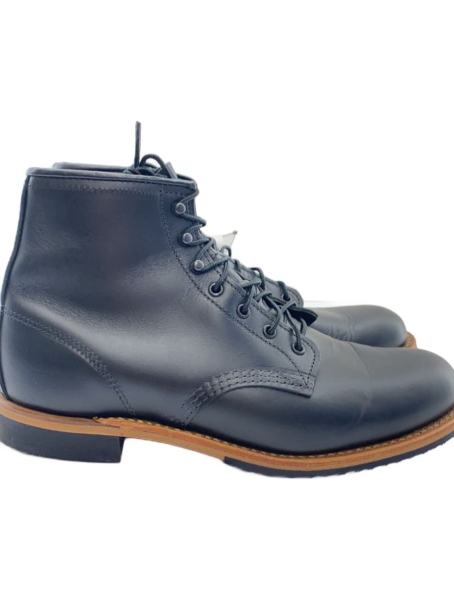 【中古】RED WING◆レースアップブーツ/27糎/BLK/なめし革/9423【シューズ】