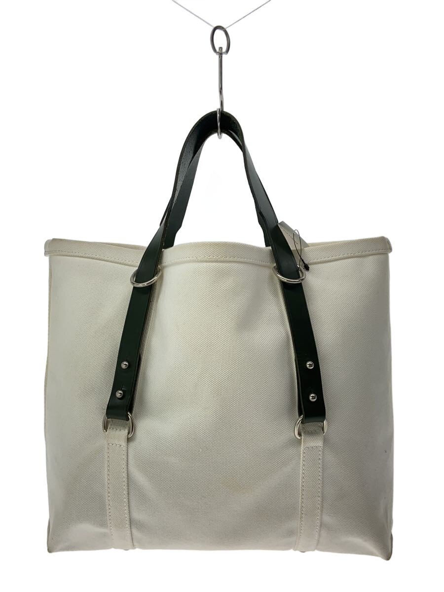 【中古】GLENROYAL◆トートバッグ/帆布/WHT/無地【御徒面子】