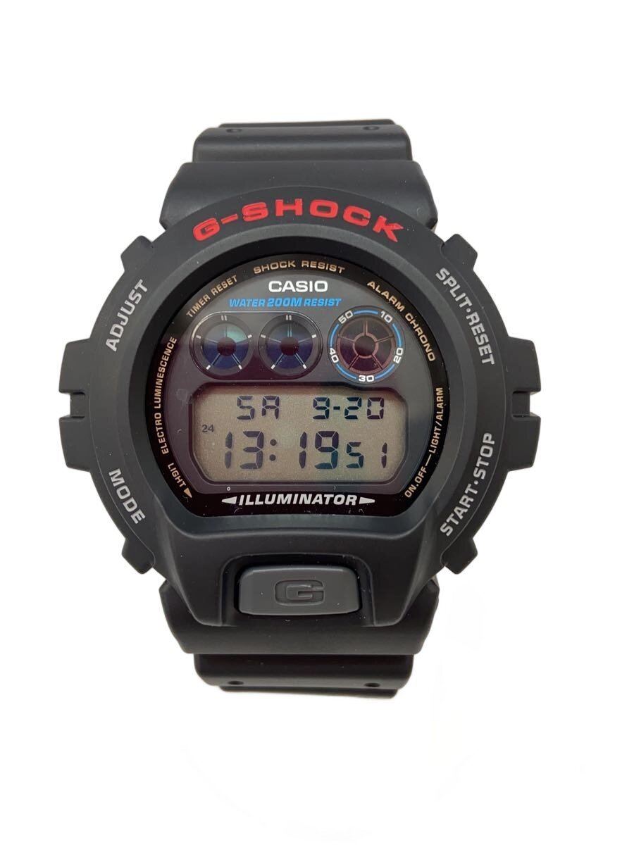 【中古】CASIO◆石英ウオッチ_G-SHOCK/デジタル/天然ゴム/BLK【服飾雑貨他】