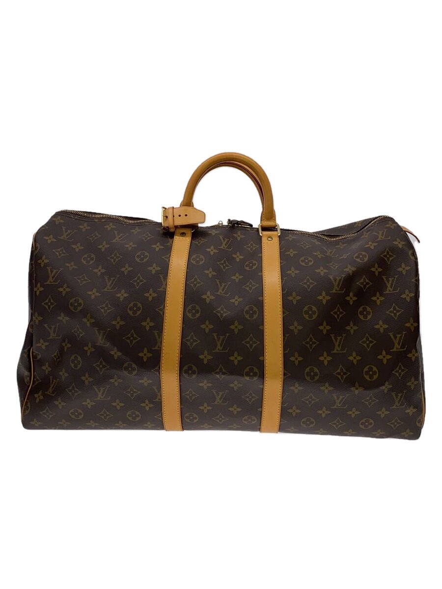 【中古】LOUIS VUITTON◆キーポル55_モノグラム・帆布/PVC/BRW/モノグラム//【御徒面子】