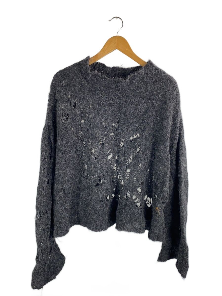 【中古】AIREI/24AW/BRIGHT HORSES/編み物・スウェーター(薄っぺら)/S/アルパカ/GRY/無地【メンズウェア】