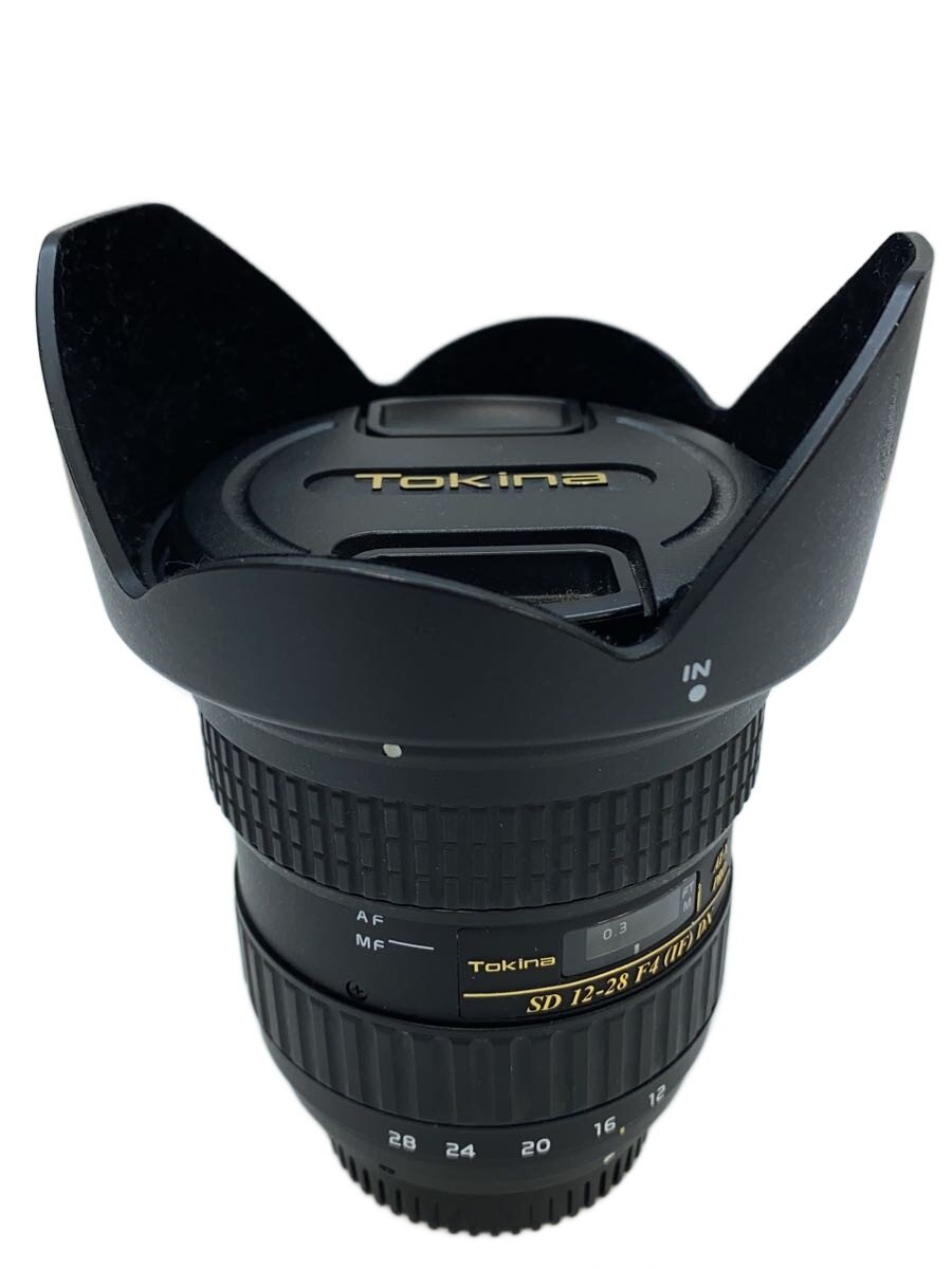 【中古】Tokina◆水晶体 AT-X 12-28 PRO DX 12-28粍 F4 [キヤノン用]//【写真機】