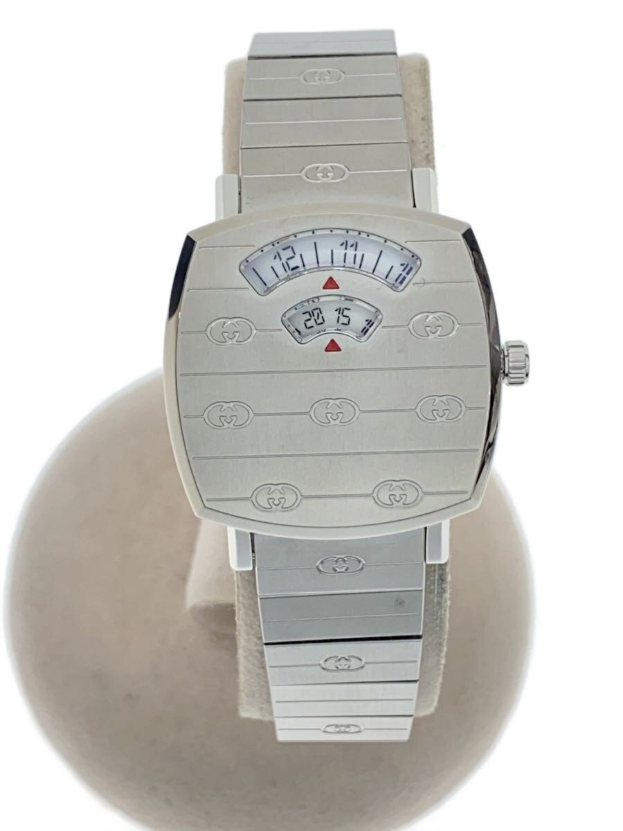 【中古】GUCCI◆クォーツ腕時計/アナログ/ステンレス/WHT/SLV/157.5/グッチ【服飾雑貨他】｜2ｎｄ STREET 店