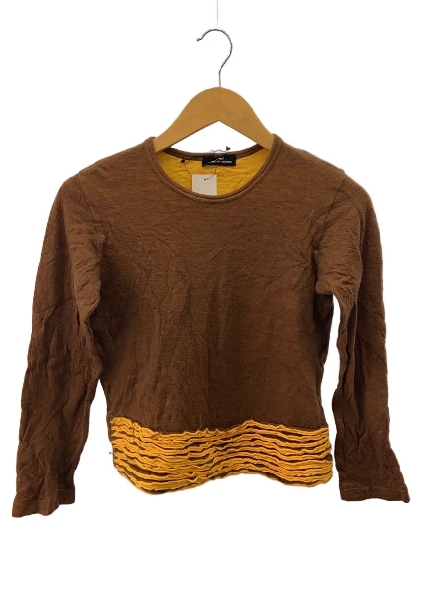 【中古】tricot COMME des GARCONS◆長袖カットソー/--/羊毛/BRW/TT-070400【レディース御召しもの】
