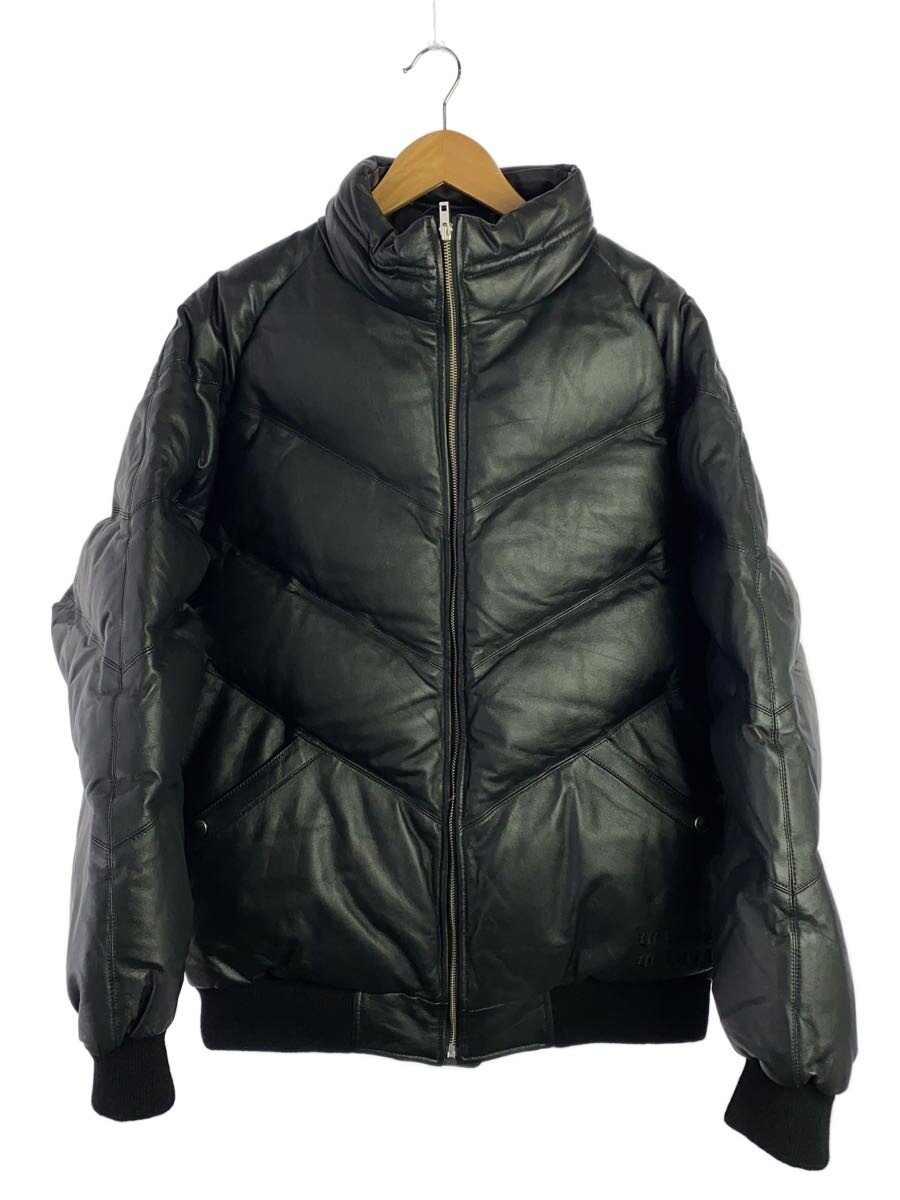 【中古】WACKO MARIA◆ダウンジャケット/XL/羊革/BLK/無地/LEATHER DOWN JACKET -A-【メンズウェア】|2nd STREET 店